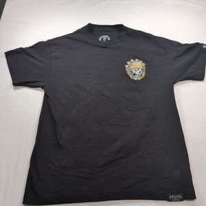 Men's Sullen Art Duality Skull‎ Sleeve T-shirt, Size Medium Black